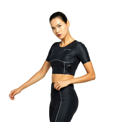 BODYTIME EMS Body Suit Nylon Áo khoác nỉ nữ đi xe đạp màu đen